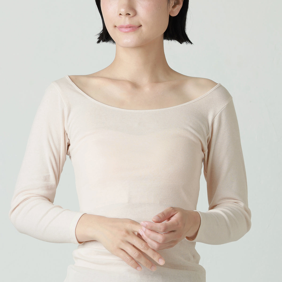 さっぱりコットン 8分袖