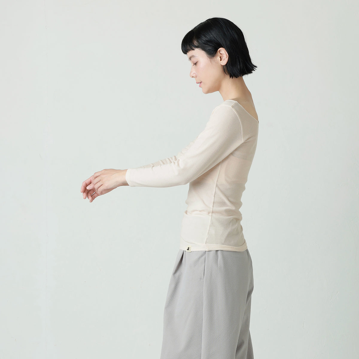 さっぱりコットン 8分袖