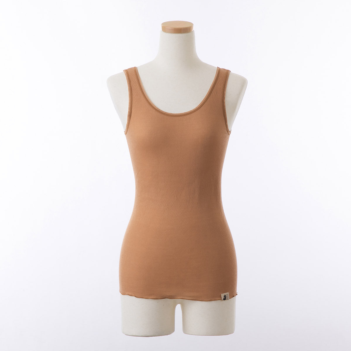 コットン・ガーゼ タンクトップ バレエネック
