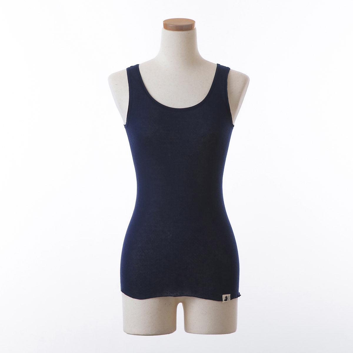 コットン・ガーゼ タンクトップ バレエネック