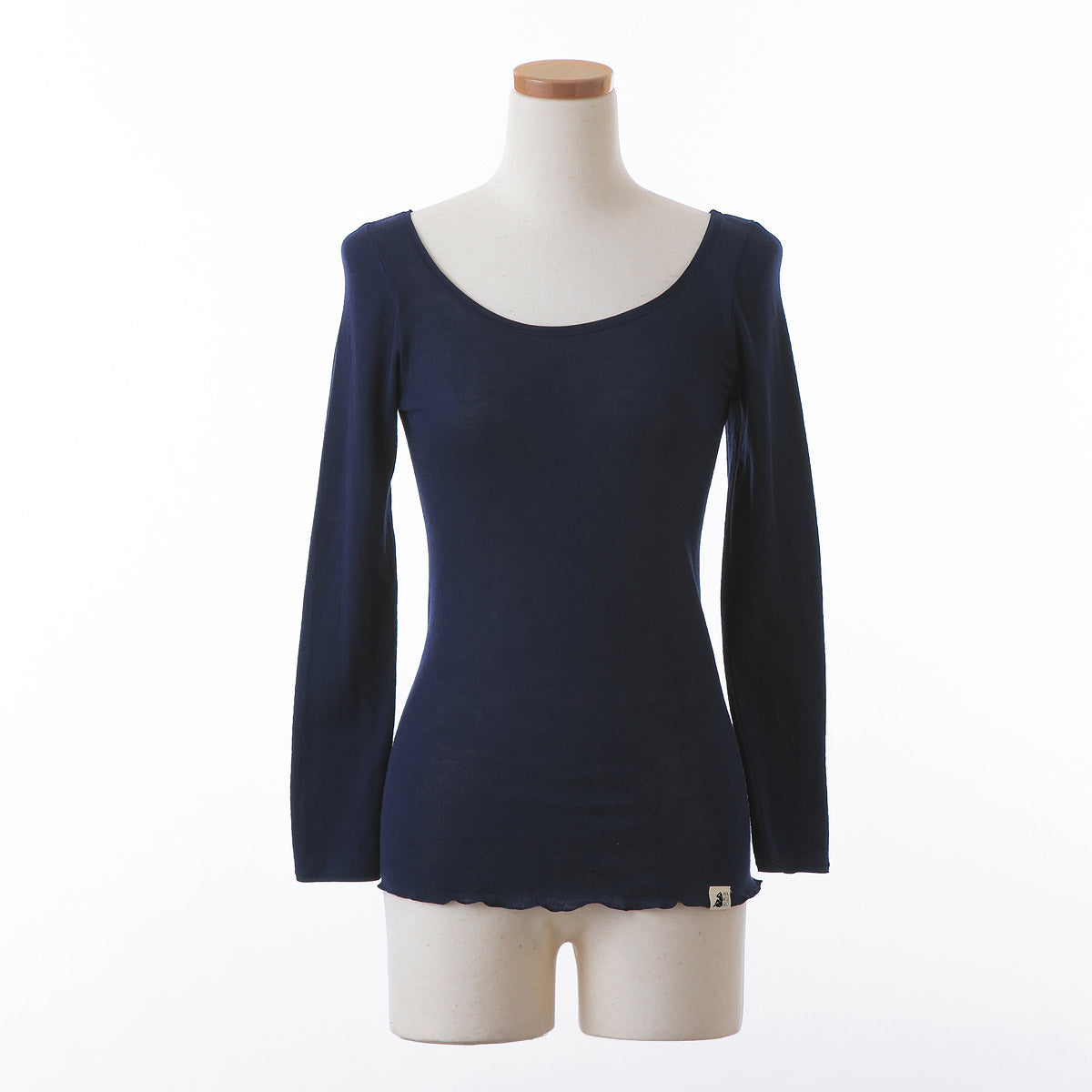 コットン・ガーゼ 10分袖 バレエネック