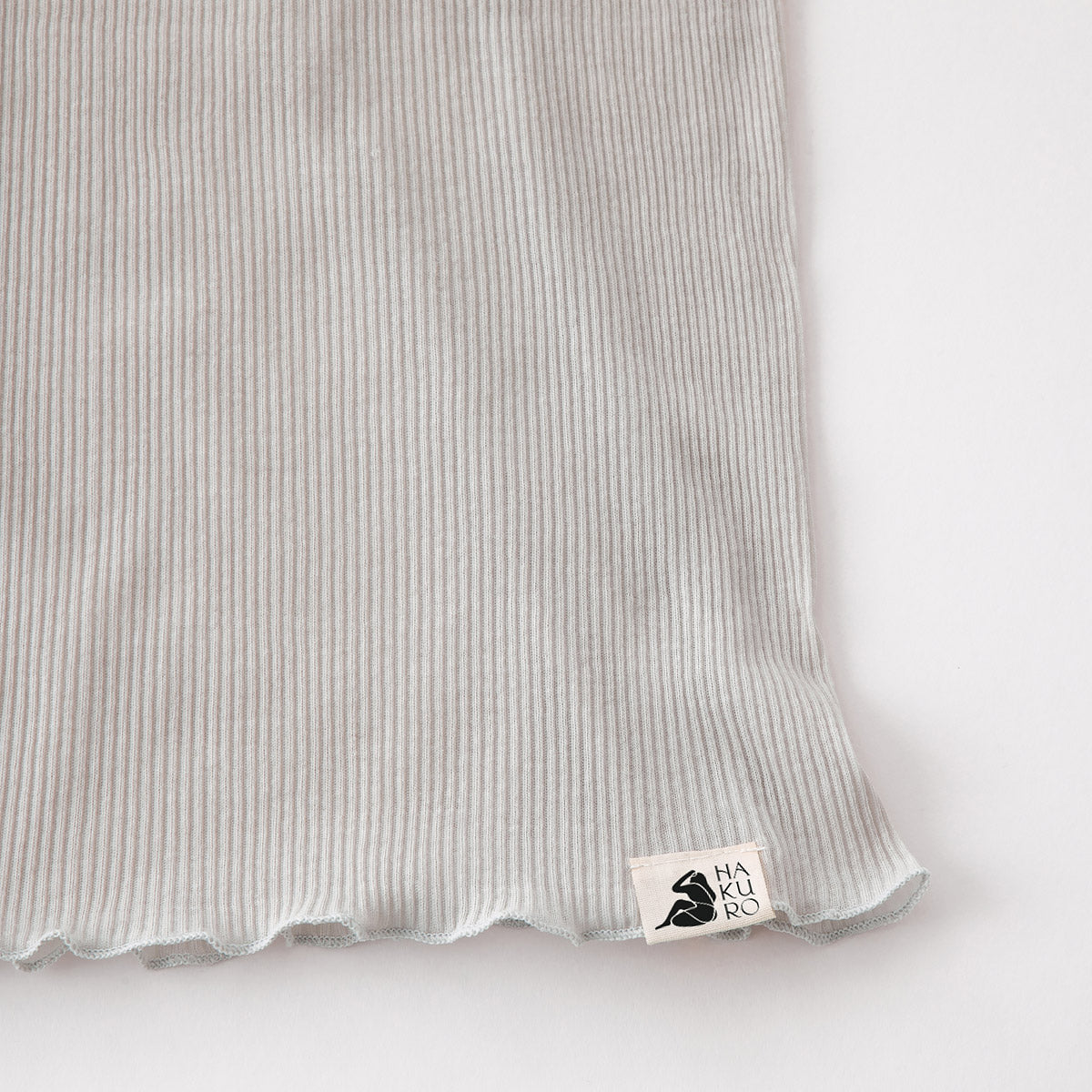 コットン・リブ タンクトップ バレエネック