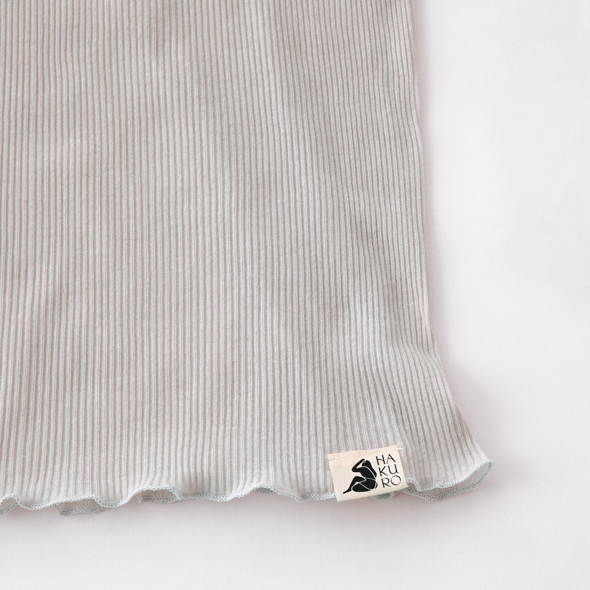 コットン・リブ 半袖 バレエネック