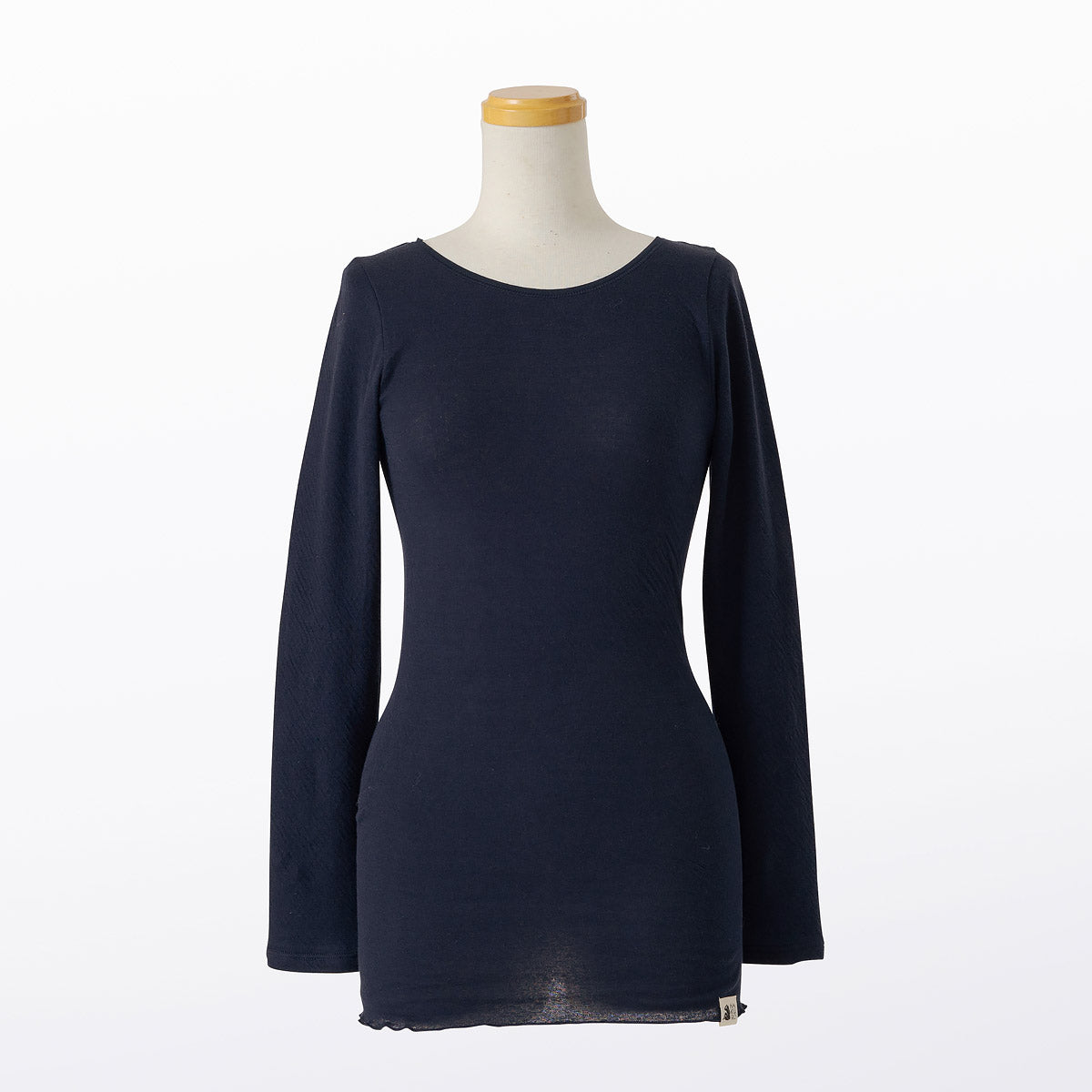 コットン・ガーゼ 10分袖 クルーネック