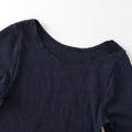 コットン・ガーゼ 10分袖 クルーネック