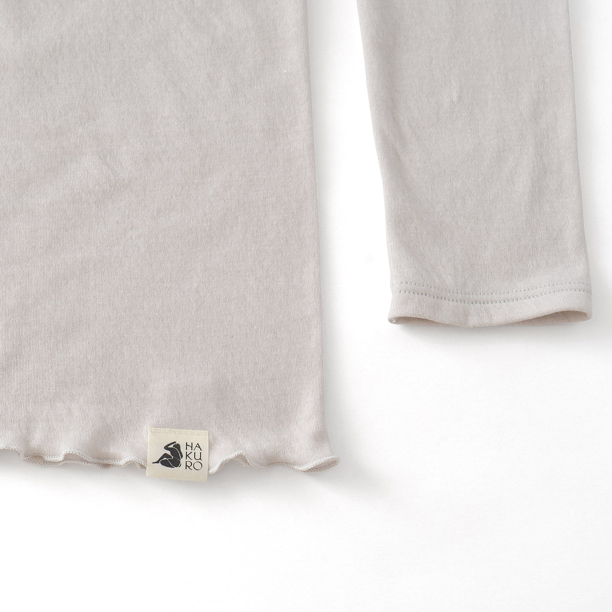 コットン・ガーゼ 10分袖 クルーネック
