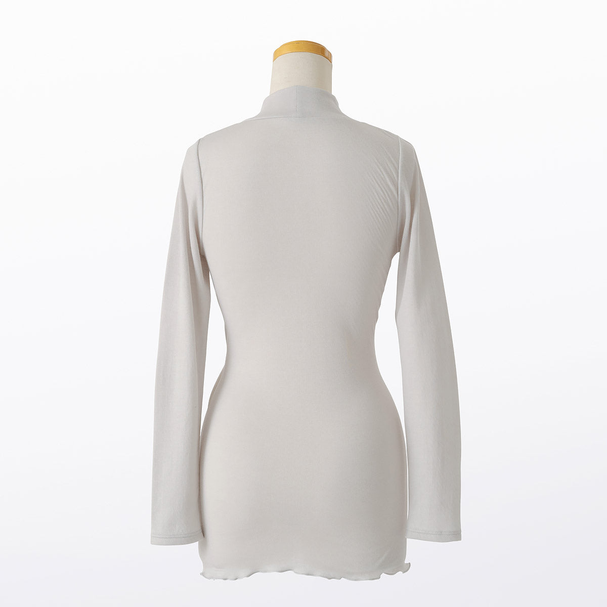 コットン・ガーゼ 10分袖 ハイネック